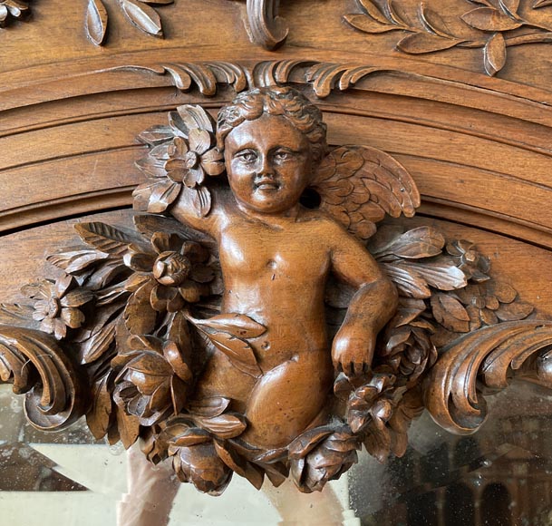 Louis XV style walnut bedroom-21