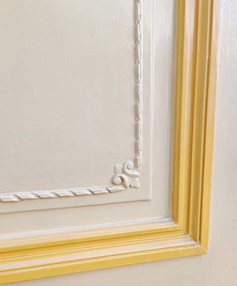 Pair of Louis XVI style double doors in carved wood-2