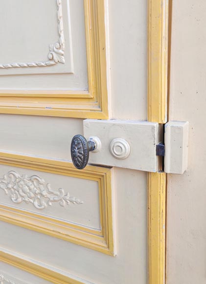 Pair of Louis XVI style double doors in carved wood-3