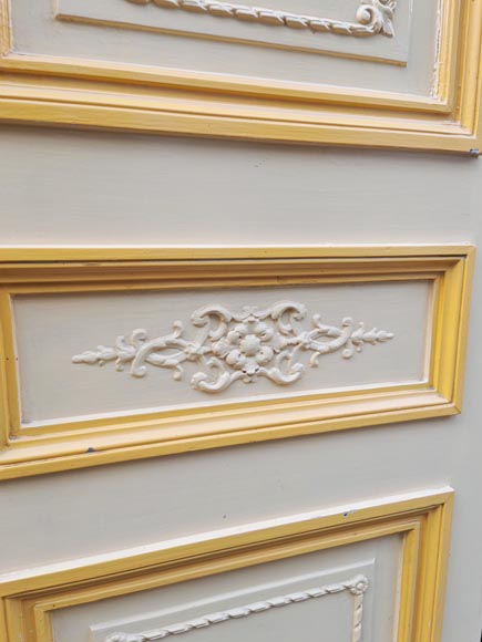 Pair of Louis XVI style double doors in carved wood-7