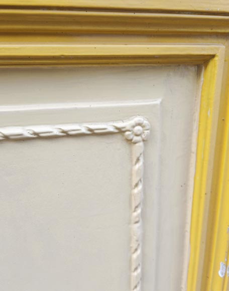 Pair of Louis XVI style double doors in carved wood-9