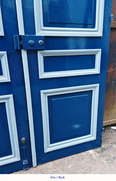Pair of Louis XVI style double doors in carved wood-13