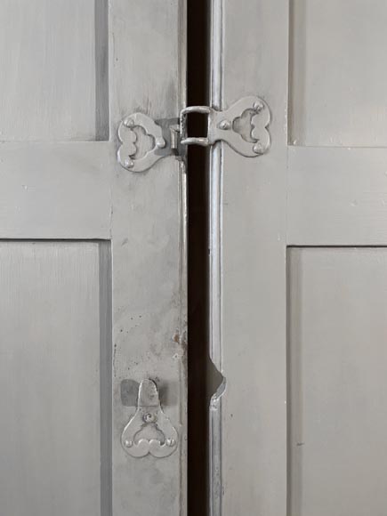 Set of Five Pairs of Folding Interior Oak Shutters-5