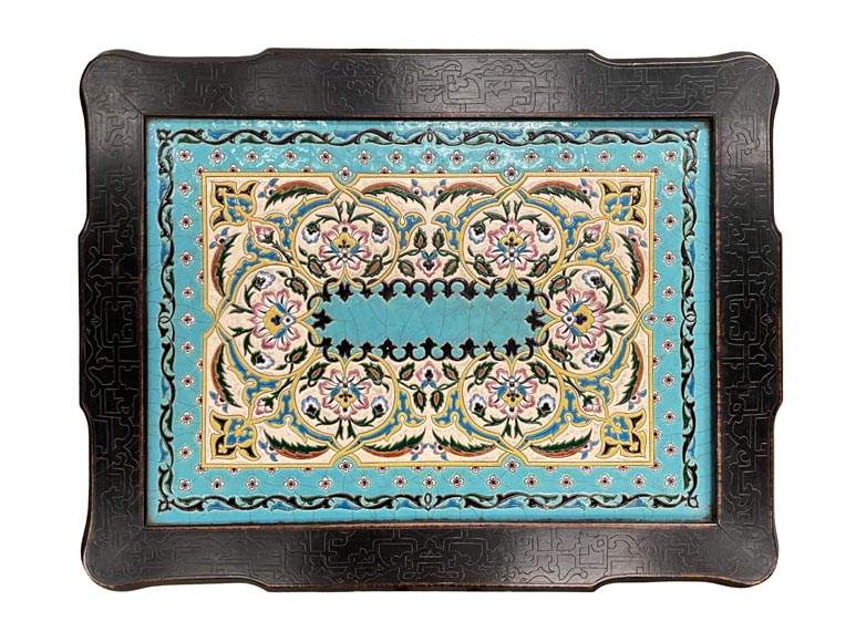 MARTIN-BREY, Japanese-style table with glazed earthenware top-2