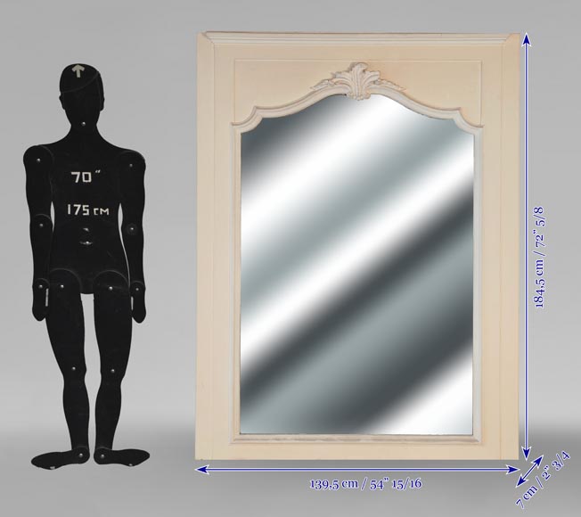 Louis XV style trumeau decorated with an asymmetrical palmette-4