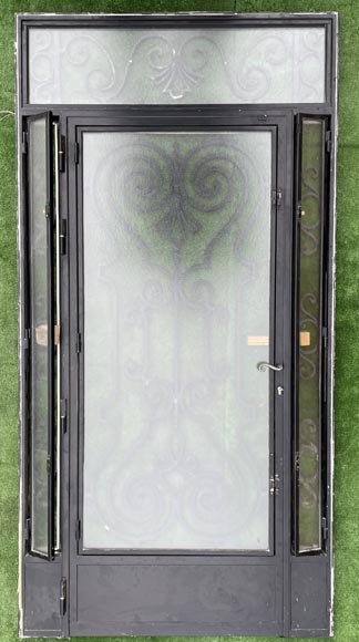 Cast Iron and Glass Exterior Door-1