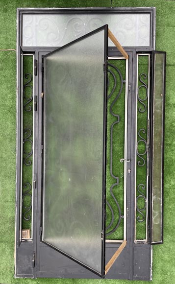 Cast Iron and Glass Exterior Door-2