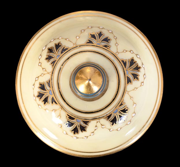 CARRIER-BELLEUSE Albert-Ernest — Enameled Porcelain Covered Vase from Sèvres-2