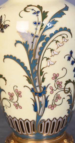 CARRIER-BELLEUSE Albert-Ernest — Enameled Porcelain Covered Vase from Sèvres-6