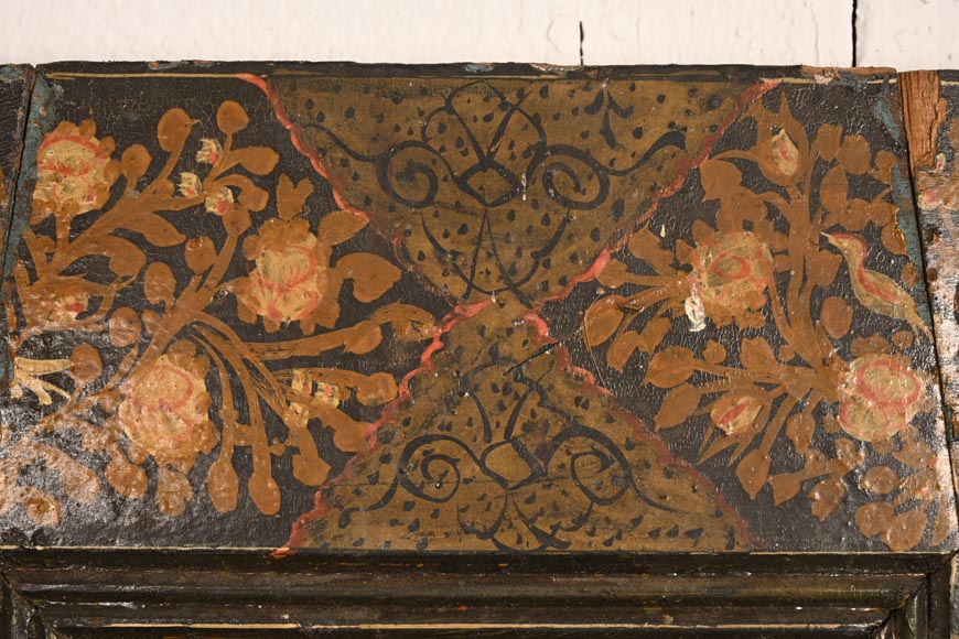 Qajar Art, Set of doors decorated with major scenes of Persian life, late 19th century-17