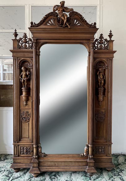 Louis MALARD, walnut bedroom set-6