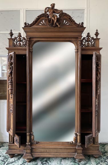 Louis MALARD, walnut bedroom set-7