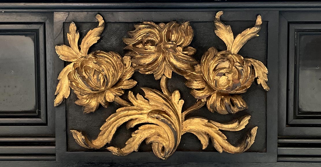 F. GERDERÈS – Japanese-style billiard table in gilded and carved wood-4