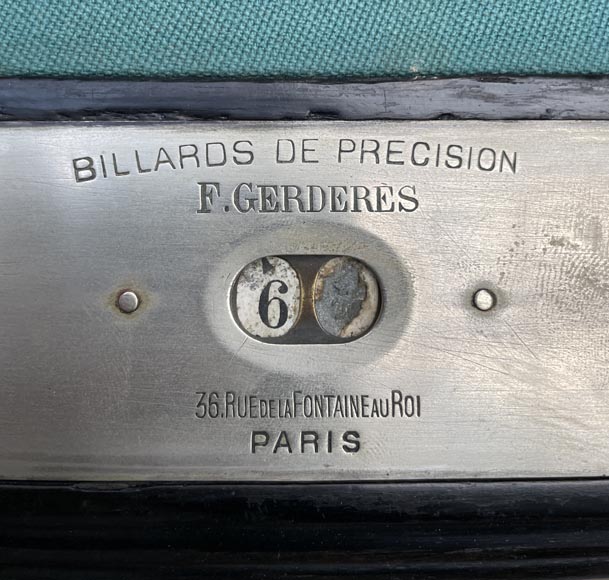 F. GERDERÈS – Japanese-style billiard table in gilded and carved wood-6