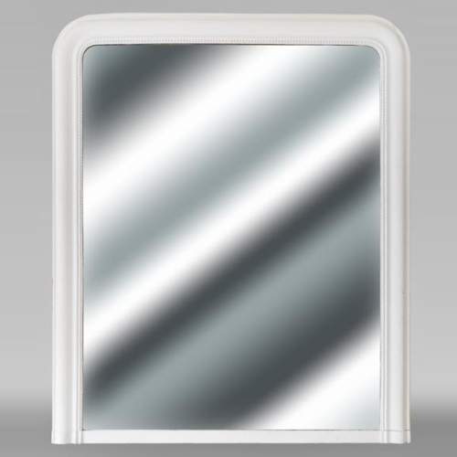 Louis XVI style trumeau decorated with pearls, with rounded corners