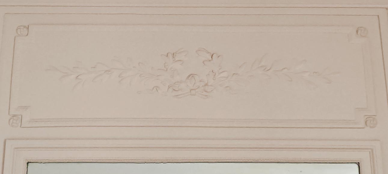 Louis XVI style trumeau decorated with a laurel wreath-1