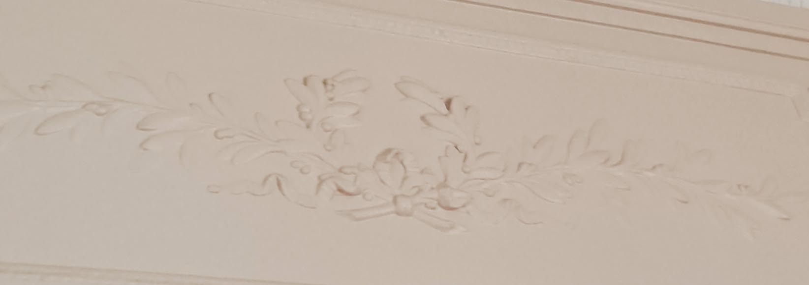 Louis XVI style trumeau decorated with a laurel wreath-2