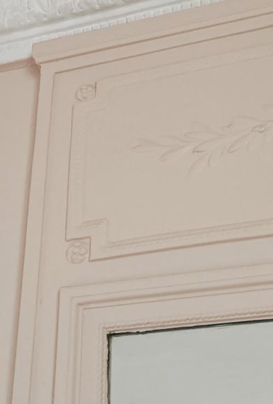 Louis XVI style trumeau decorated with a laurel wreath-3