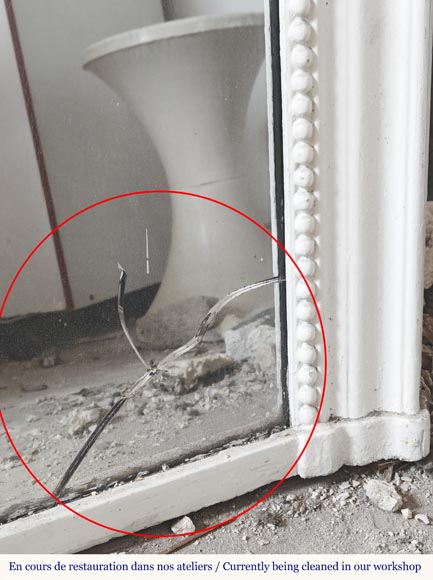 Simple Louis XVI style pearl trumeau-4