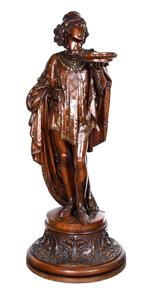 GUÉRET FRÈRES (cabinetmakers) and CARRIER-BELLEUSE (model by), Pair of 