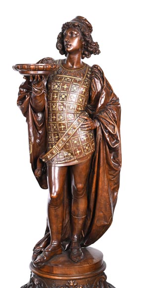 GUÉRET FRÈRES (cabinetmakers) and CARRIER-BELLEUSE (model by), Pair of 