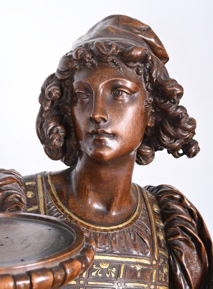 GUÉRET FRÈRES (cabinetmakers) and CARRIER-BELLEUSE (model by), Pair of 