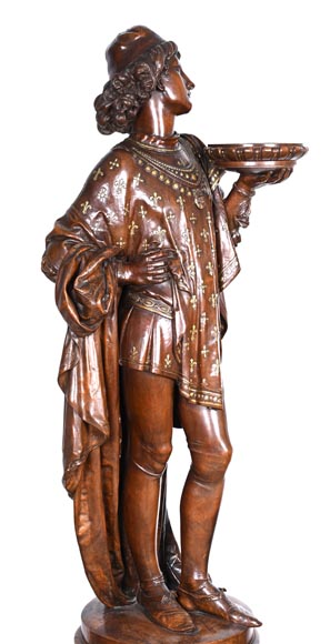 GUÉRET FRÈRES (cabinetmakers) and CARRIER-BELLEUSE (model by), Pair of 