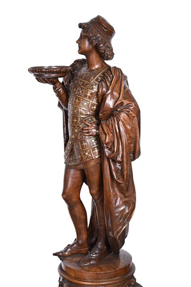 GUÉRET FRÈRES (cabinetmakers) and CARRIER-BELLEUSE (model by), Pair of 