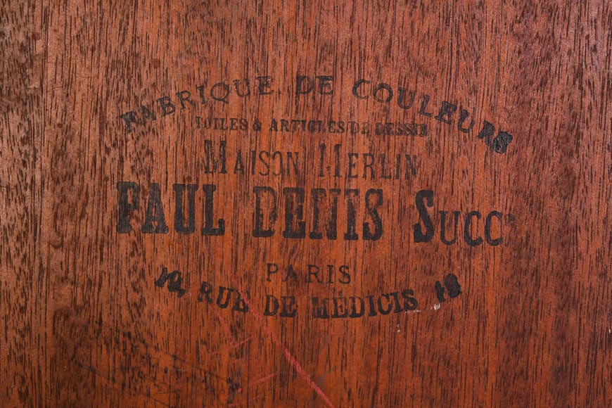 GEORGES MOREAU DE TOURS – The Painter and His Muse, signed grisaille painting-7