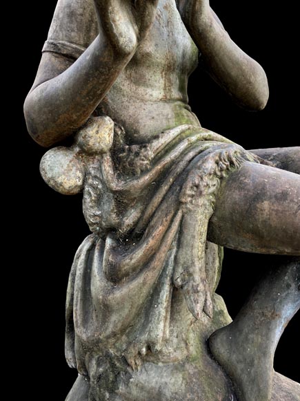 Foundry DURENNE – Young Shepherd Daphnis Playing the Flute-5