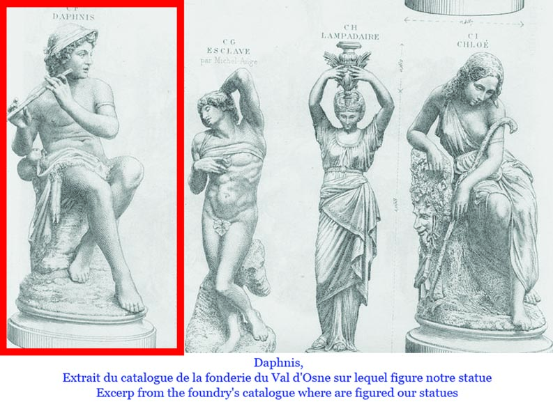 Foundry DURENNE – Young Shepherd Daphnis Playing the Flute-10