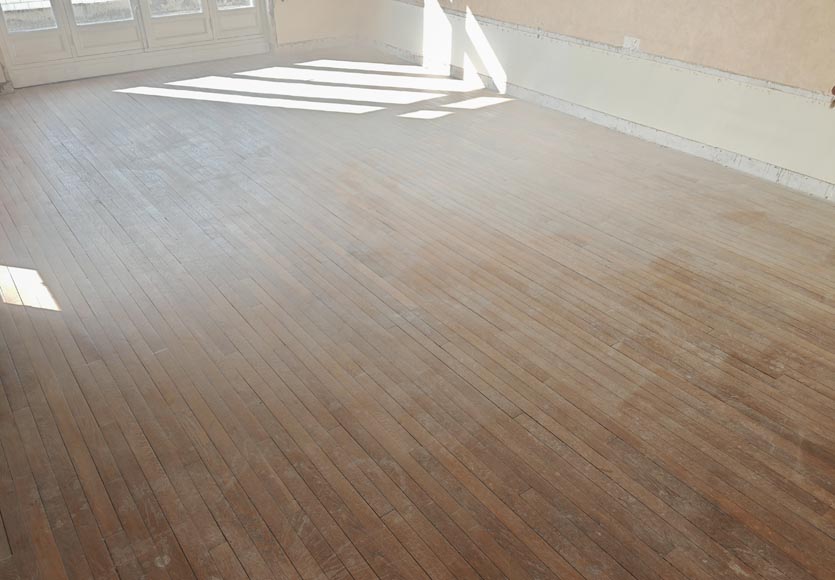 22m² lot of linear oak parquet flooring-0