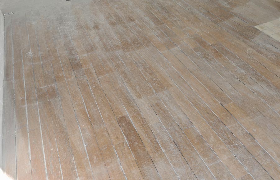 Batch of 25m² of linear oak parquet in 10cm-1