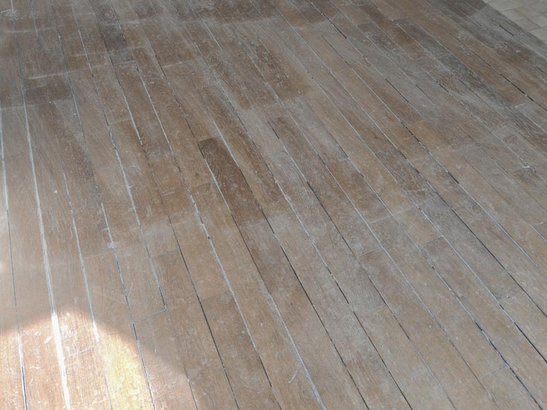 Batch of 25m² of linear oak parquet in 10cm-3