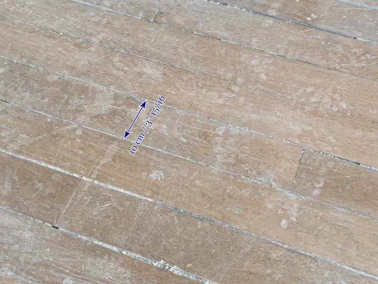 Batch of 25m² of linear oak parquet in 10cm-5