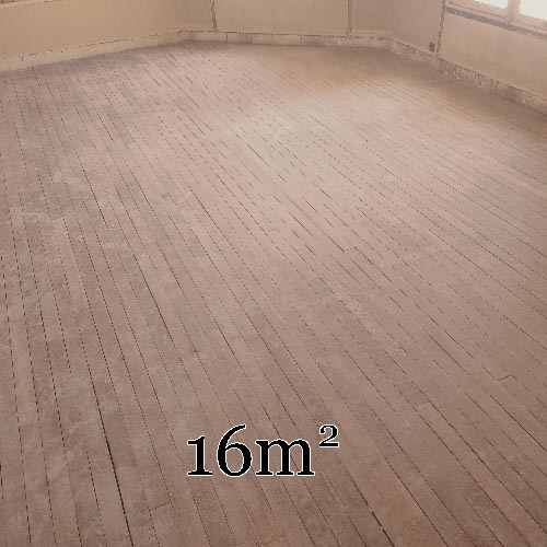 Lot of 14m² of linear parquet in 6.8