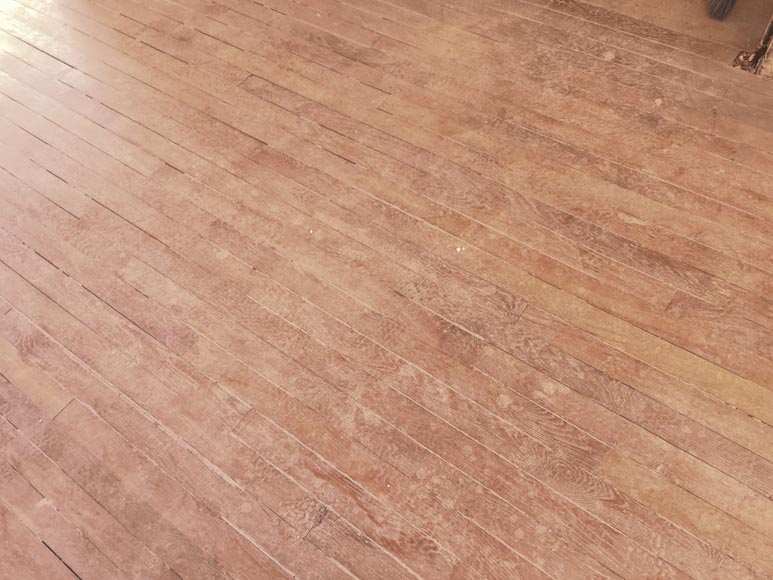 Batch of 11m² of linear oak parquet in 7.5cm-3