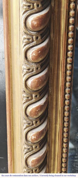 Napoleon III style gilded trumeau with openwork shell-4