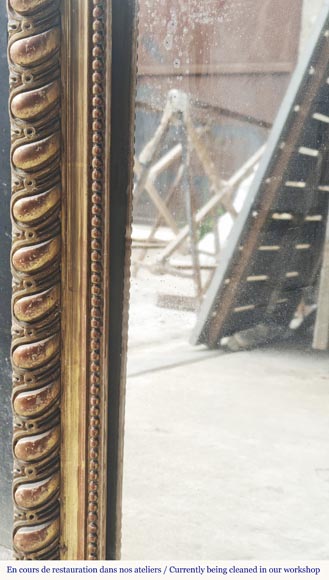 Napoleon III style gilded trumeau with openwork shell-6