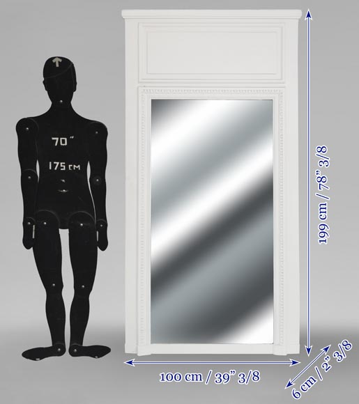  Louis XVI style trumeau with pearl decoration-4