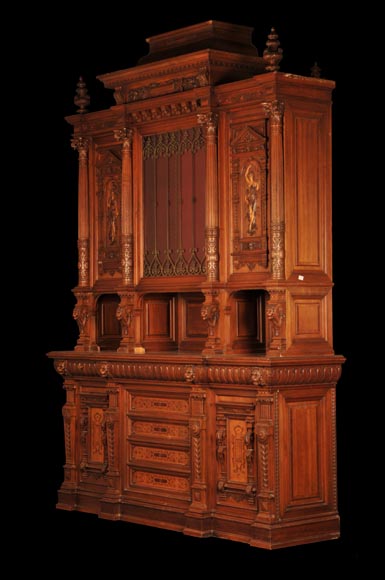 Henri-Auguste FOURDINOIS (1830–1907) – Neo-Renaissance sideboard-5