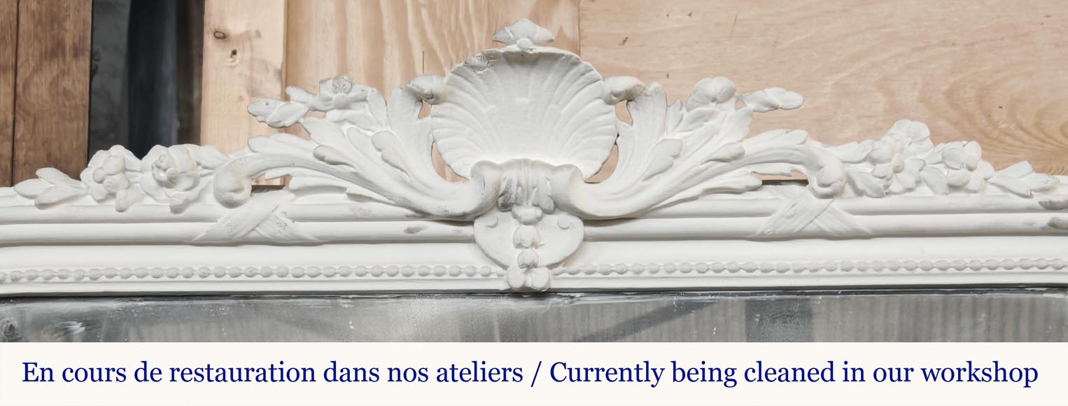 Napoleon III style trumeau topped with a shell-1