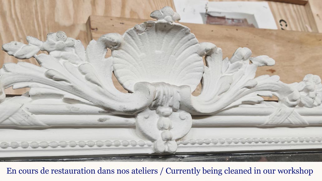 Napoleon III style trumeau topped with a shell-2