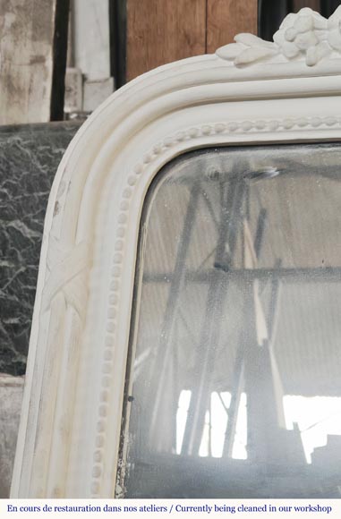 Napoleon III style trumeau topped with a shell-4