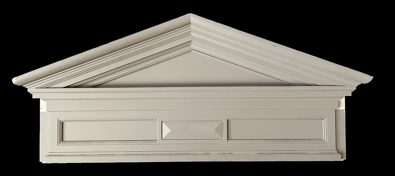 Pair of Double Doors with Architectural Surrounds, Louis XVI Style-3