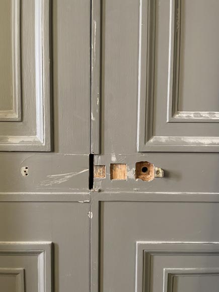 Pair of Double Doors with Architectural Surrounds, Louis XVI Style-7