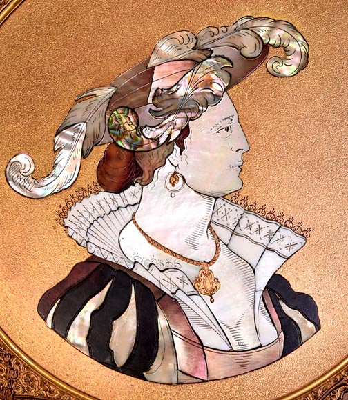 Kayser Sohn, Renaissance Figures – Pair of Decorative Corviniello Chargers, dated 1884-3