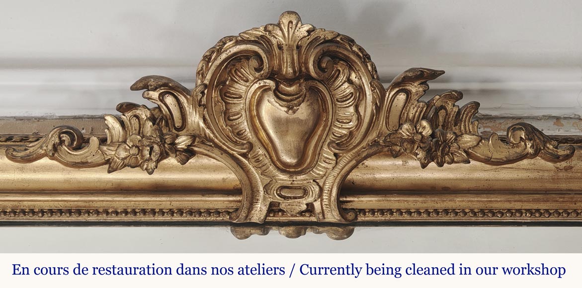  Small gilded Regency style trumeau-1