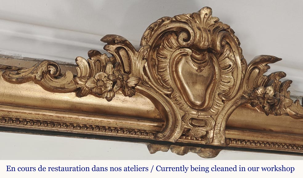  Small gilded Regency style trumeau-2