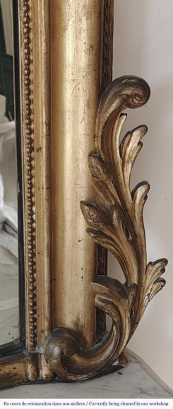  Small gilded Regency style trumeau-6